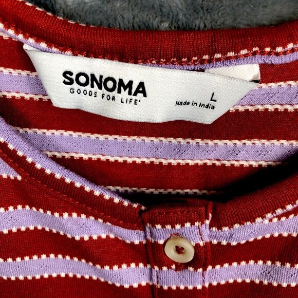 Sonoma Woman’s Tank Top Large Stripped Shirt - Picture 10 of 10